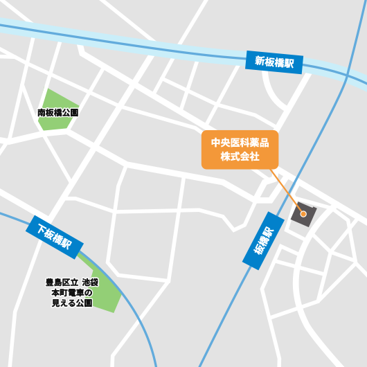近辺の地図イラスト